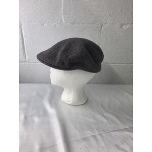 Kangol Wool Gray Flat Cap Hat  Cabbie Newsboy Felted